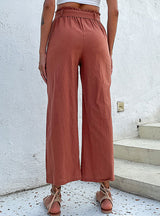 Cotton Trousers Casual Wide-leg Trousers