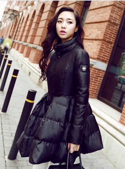 Winter Down Jackets Warm Long Slim Coat
