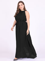 Bohemian Halter Sleeveless Chiffon Dress