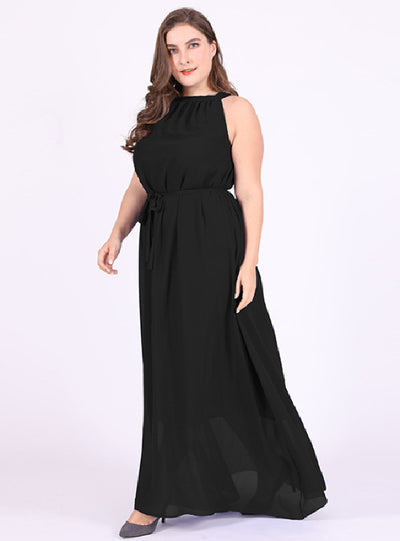 Bohemian Halter Sleeveless Chiffon Dress