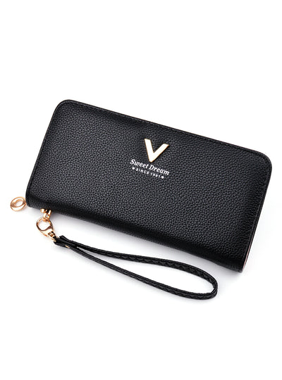 Long Zipper Purse Woman Wallet Card Holder Clutch