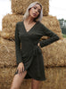 V-neck Sweater Retro Dress