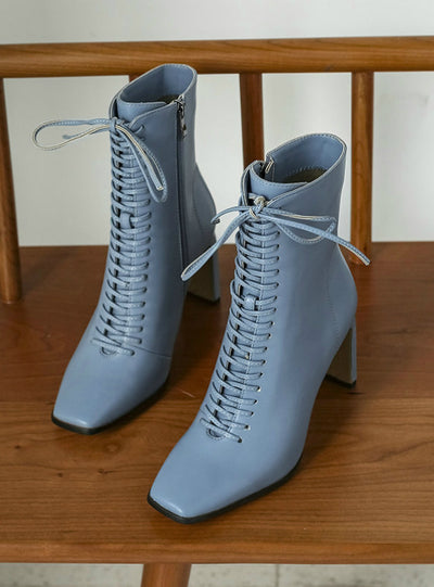Women Ankle Boots Fashion Cross Strap High Heel