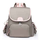 Oxford Cloth Leisure Color Contrast Student Schoolbag