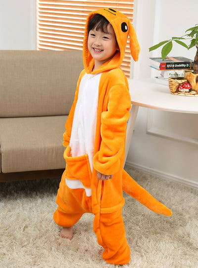 Children's Thickened Kangaroo Cartoon Onesie Pajamas