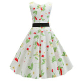 Retro Print Vintage Dress