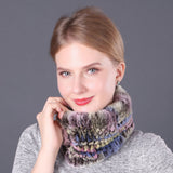 Winter Rex Hair Knitted Collar Scarf