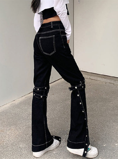 Women’s Black Denim High Waist Jeans