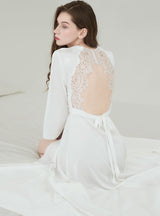 Lace Backless Sexy Home Nightgown