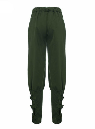 Women Harem Pants Casual Loose Elastic Waist Long Pants 