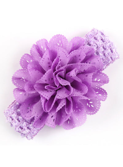 Flower Elasticity Width Elastic Hair Band Kids Flower