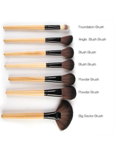 32Pcs Print Logo Makeup Brushes Professional 