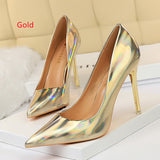 Bright Patent Leather Shallow Mmouth Shoes
