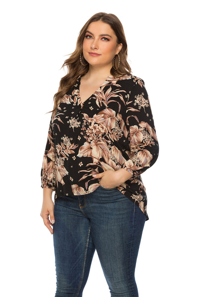 Short Front Long Back Loose Blouses