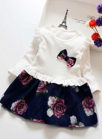 Girls Floral Clothes Children Girl Dress