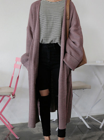 Long Cardigan Ladies 2018 Spring Fashion Long Knit Sweater