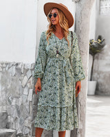 V-neck Sexy Big Swing Dress