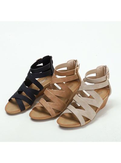 Wedge-heel Platform Thick-soled Sandals