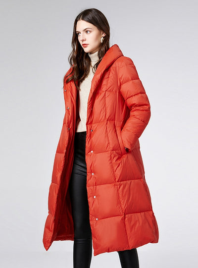 Winter Loose White Duck Down Coat