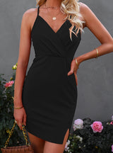 Sexy Backless Sling Mini Dress