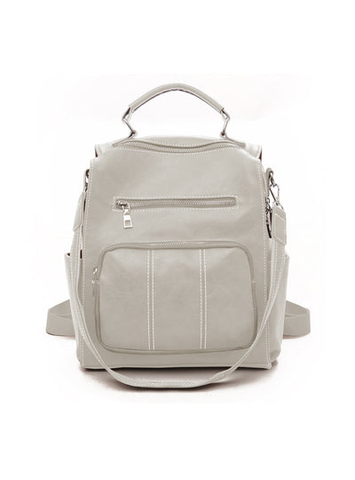 Fashion Retro Zipper Backpack
