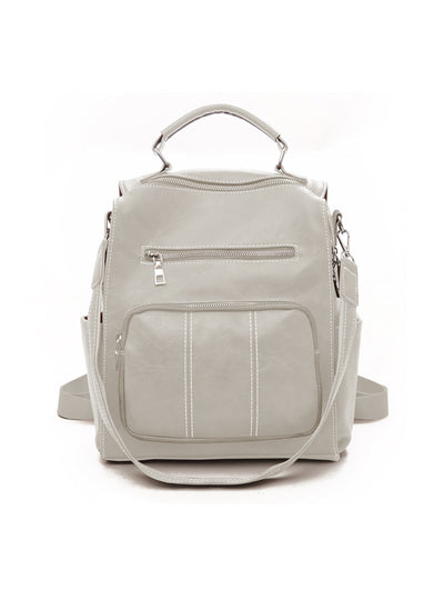 Fashion Retro Zipper Backpack