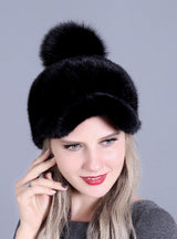 Warm Joker Fur Mink Baseball Cap