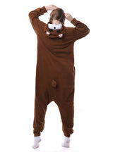 Brown Bear Animal Costumes Onesie Pajama For Women