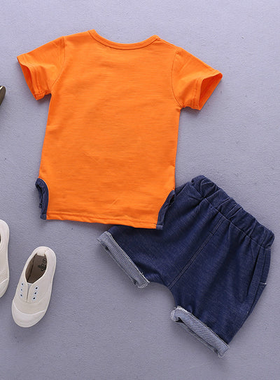 Short Sleeve Tracksuit For Boys Sport Suits Animal