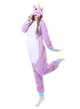 Flannel Purple Unicorn Onesie Pajama Animal Sleepwear
