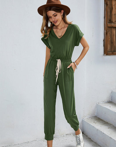 Women's Knitted Foot Pants Jumpsuit