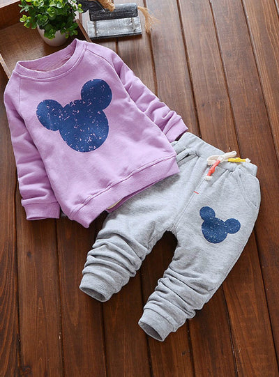 Printing Sweatshirts Casual Pants 2Pcs Baby Clothes