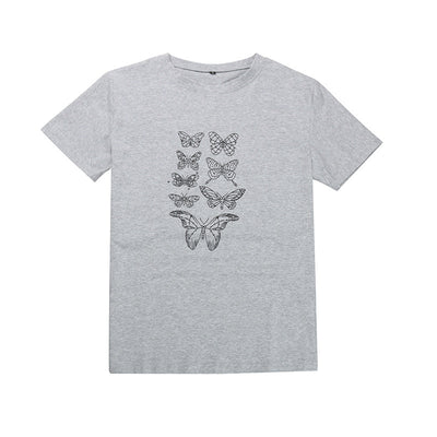 Butterfly Crewneck Short Sleeve T-shirt
