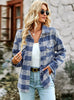 Plaid Cardigan Long Coat Top