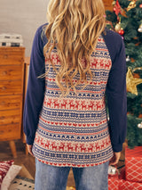 Christmas Element Long Sleeve Knit Top