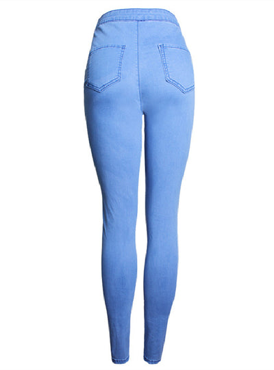 Stretch Ripped Small Feet Jeans