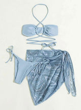 Sexy Mesh Three-piece Swimsuit