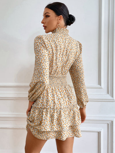 Temperament Floral Print Dress