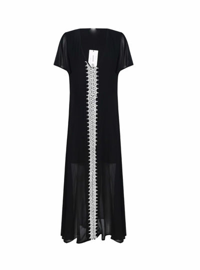 Long Night Dress Nightgown Sheer Maxi Dress