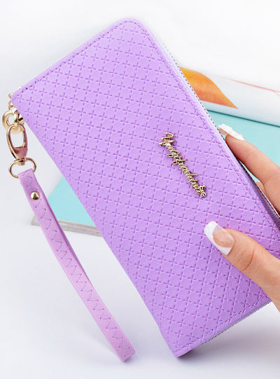 Long Ladies Korean Zipper Ladies Wallets Card Holder