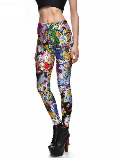 Printing Charming Leggings Pants Are Thin Elastic Pants