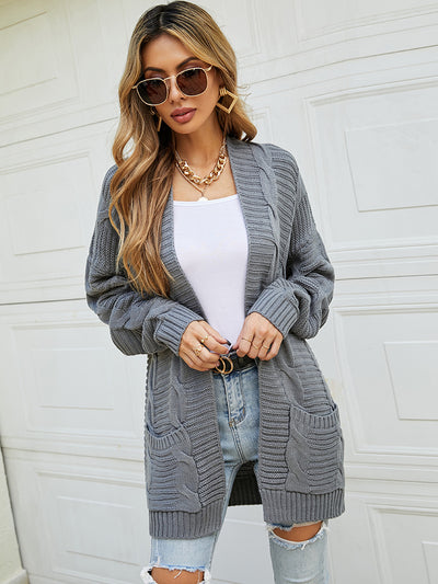 Loose Long Twist Cardigan Sweater