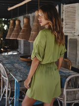 Short Sleeve Button Jumpsuits