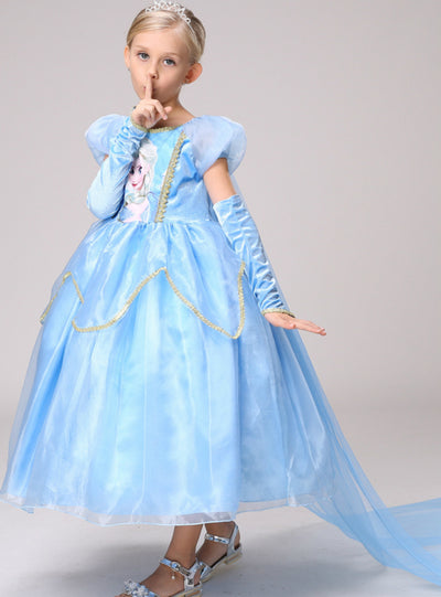 Princess Dress Kids Anna Elsa Dresses Queen Christmas