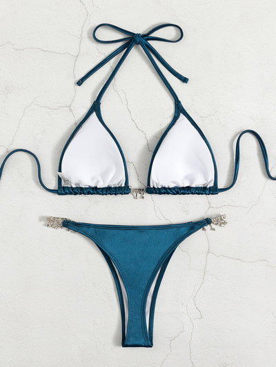 Sexy Diamond Pendant Tether Beach Bikini