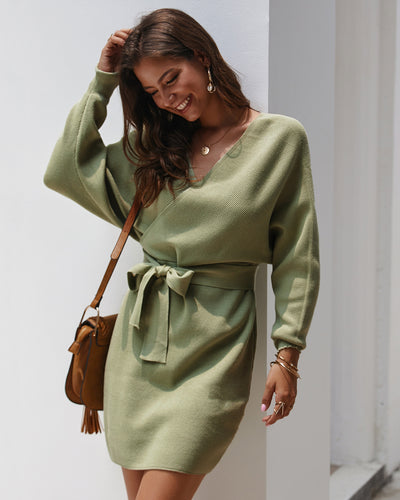 Winter Sexy Warm Sweater Dress