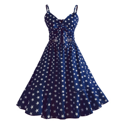 Retro Sling Sexy Polka Dot Dress
