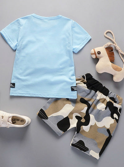 Boys Set 2 Pcs Cartoon Kids Cotton Cute Stars