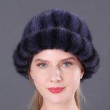 Mink Fur Ladies Keep Warm Hats