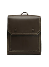 Retro-style Solid Color PU Backpack